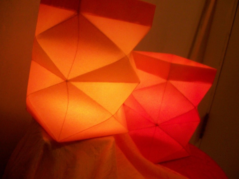Фонарик оригами новогодний
