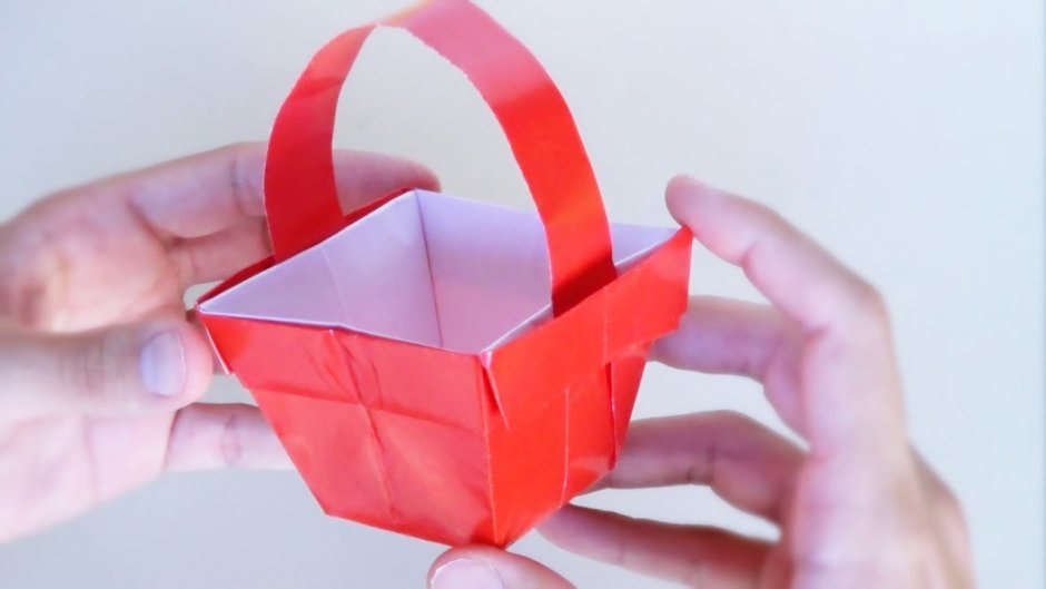 Бутон-коробочка оригами