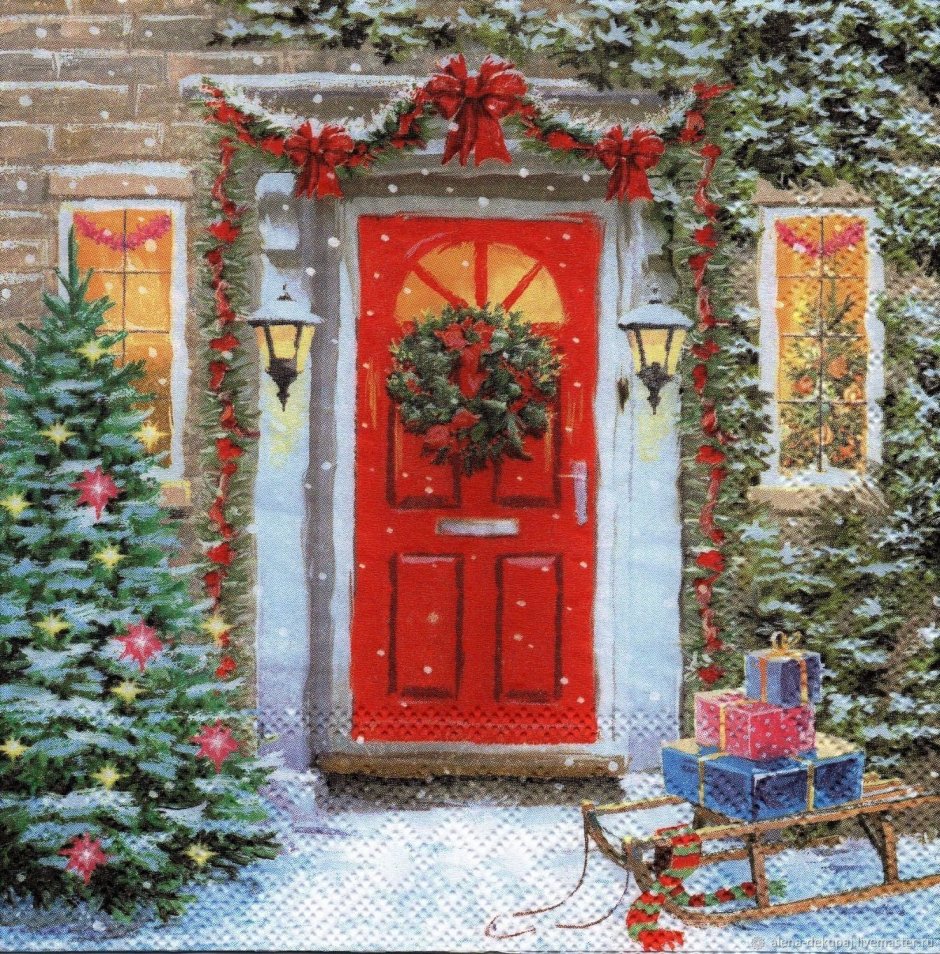 Дверь Рождество