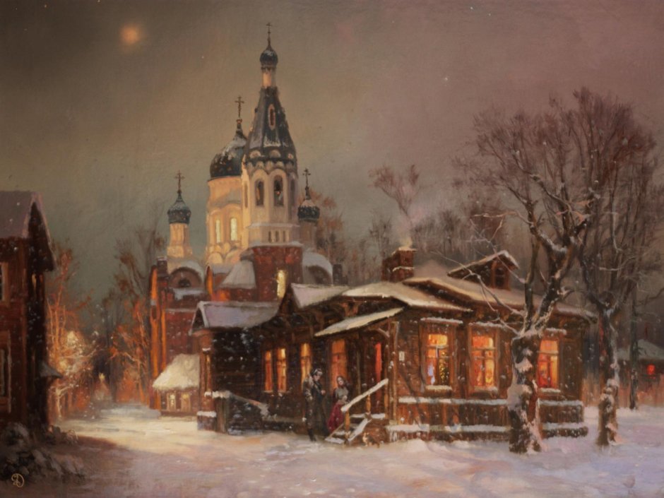 Картина Владимир Жданов Церковь храм