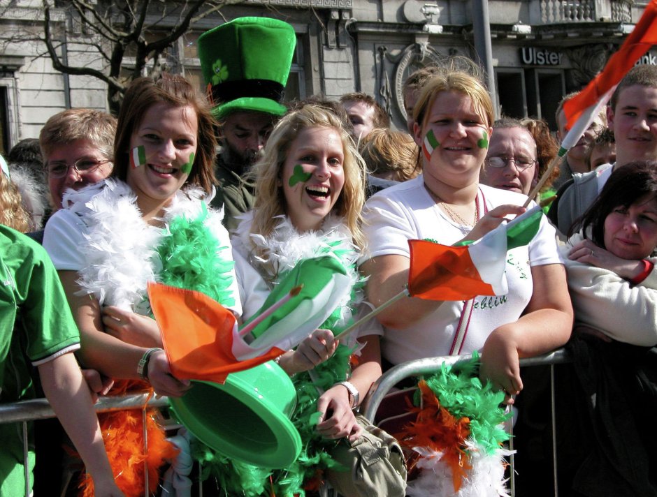 День Святого Патрика в Ирландии парад