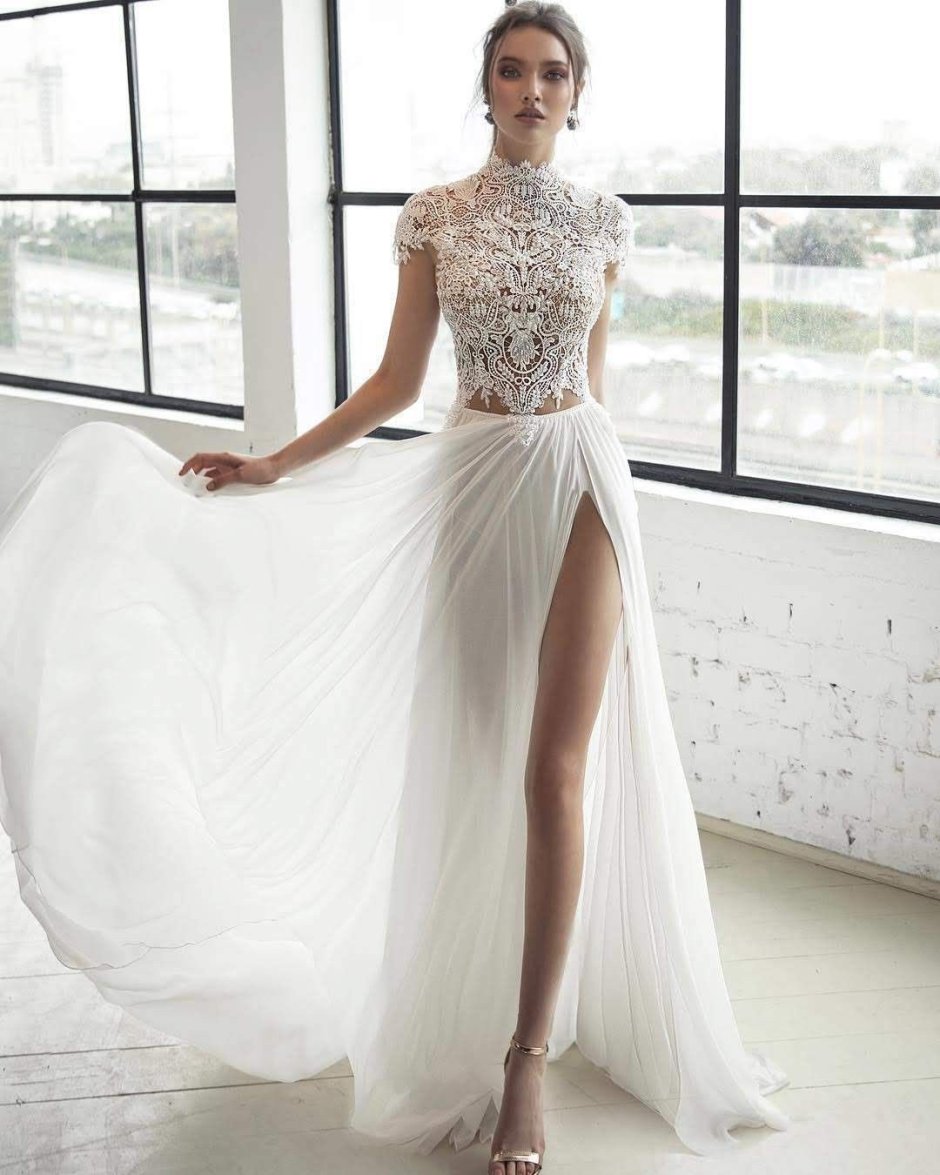 Свадебное платье стильное и эффектное