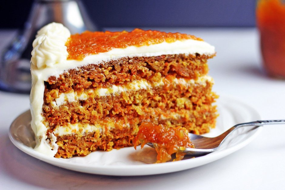 Морковный торт с карамелью и апельсинами от Елены из Пастри