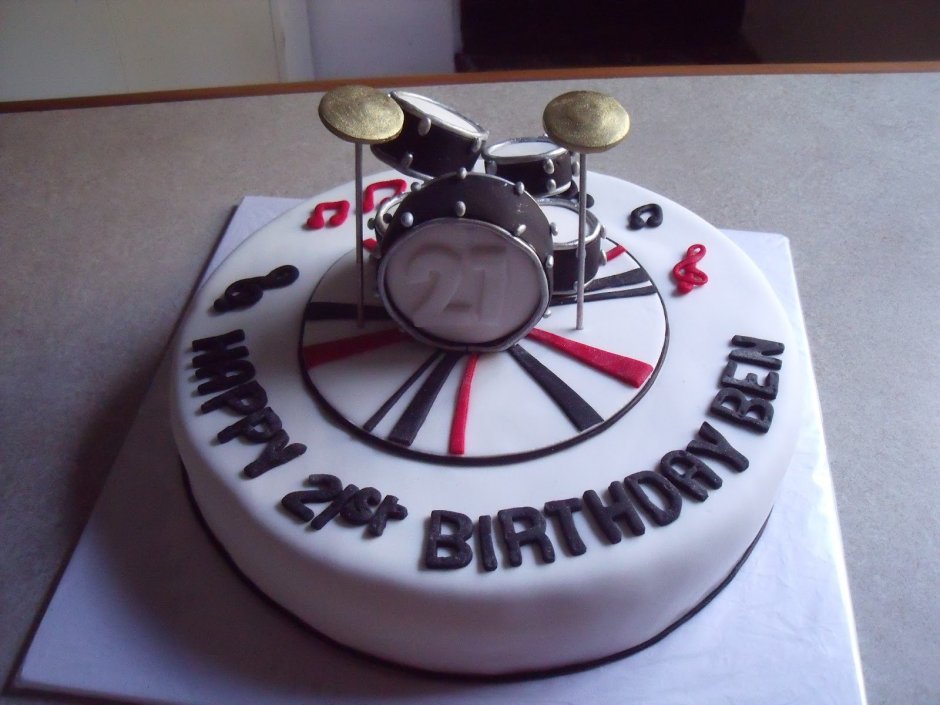 Торт барабанщику с днем рождения