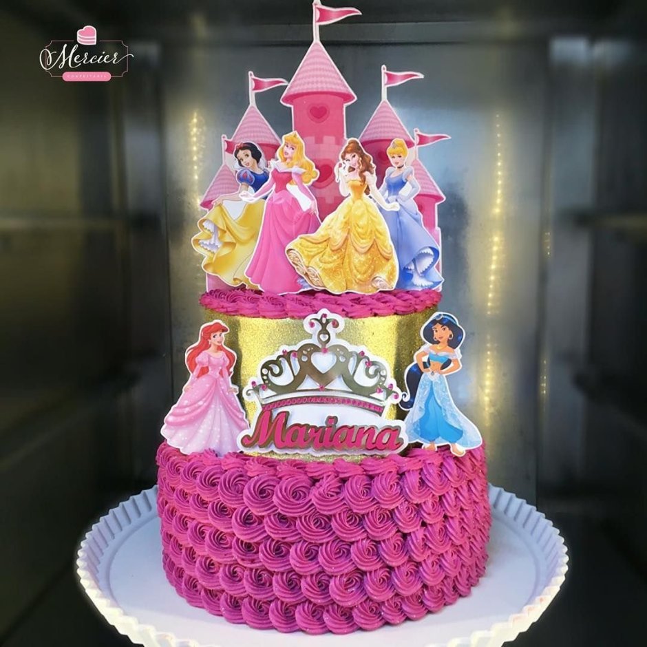 Торт с принцессой для девочки