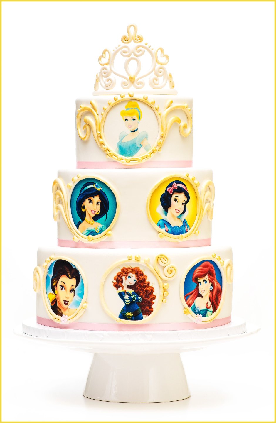 Торт с портретами принцесс Диснея