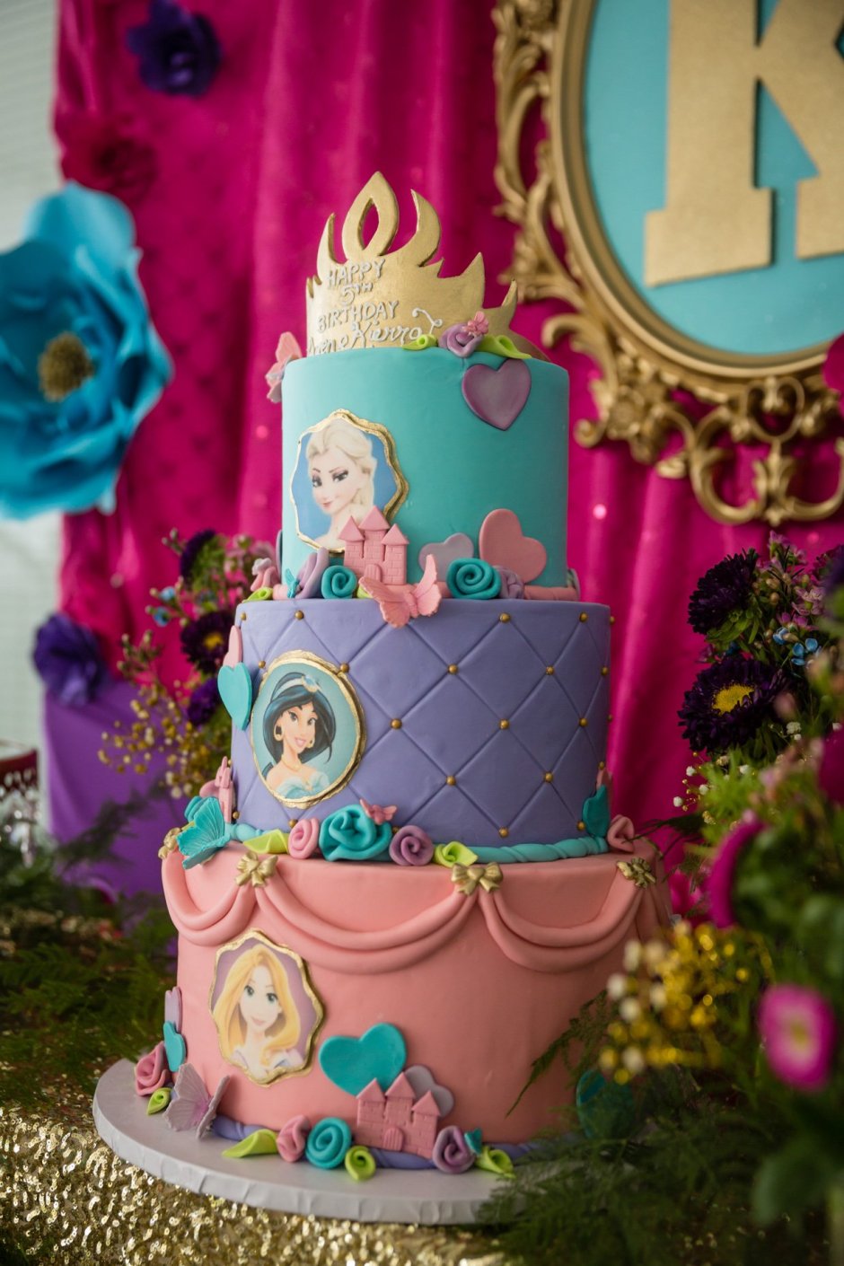 Торт с принцессами Диснея