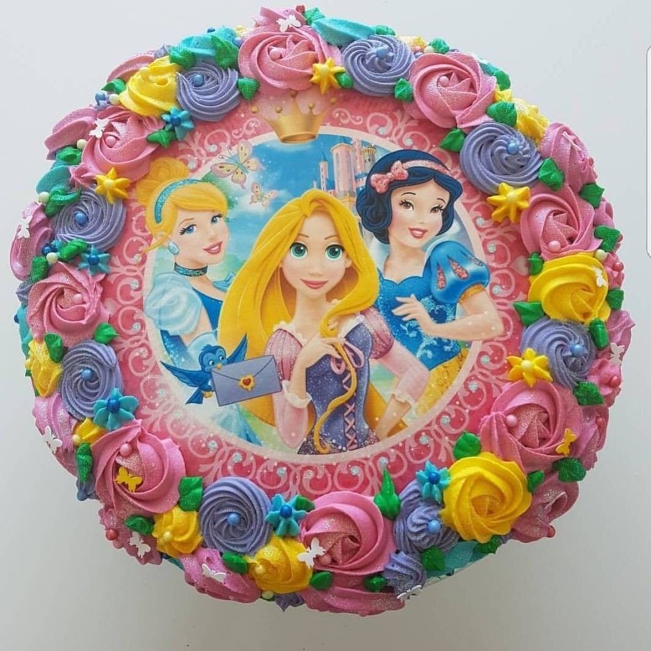 Украшение торта принцесса