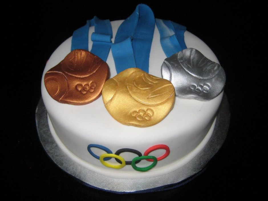 Торт в виде медали