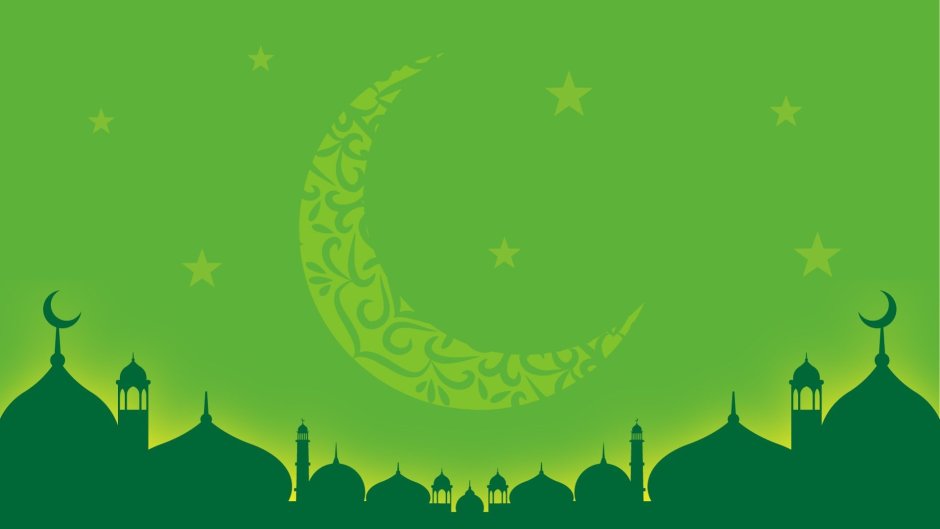 Зеленый фон Рамазан