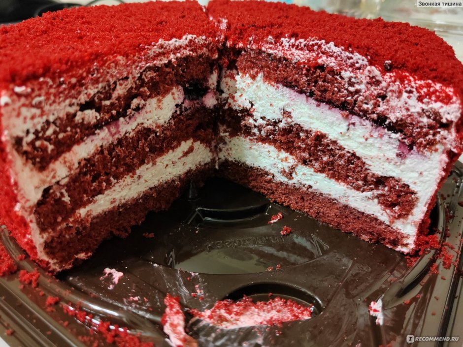 Торт красный бархат украшение