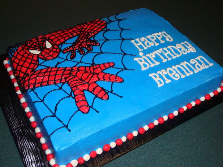 Торт человек паук 10 лет