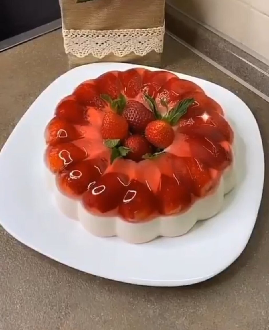 Торт битое стекло со сметаной