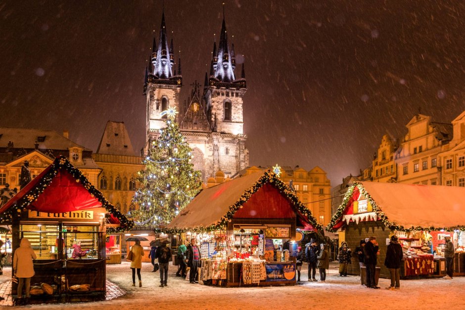 Прага зима