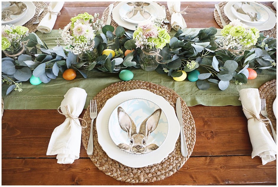 Тарелка декоративная 15 см розовая с кроликом