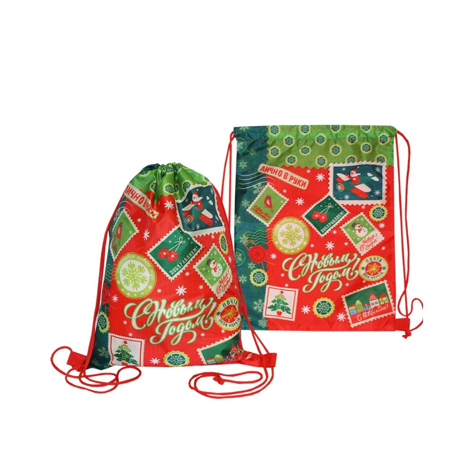 Рюкзачок-мешок "хвостик", 1800 г, для новогодних подарков (2022 год тигра)
