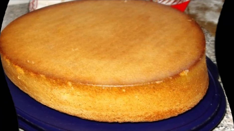 Классический бисквит для торта в духовке на 6 яиц