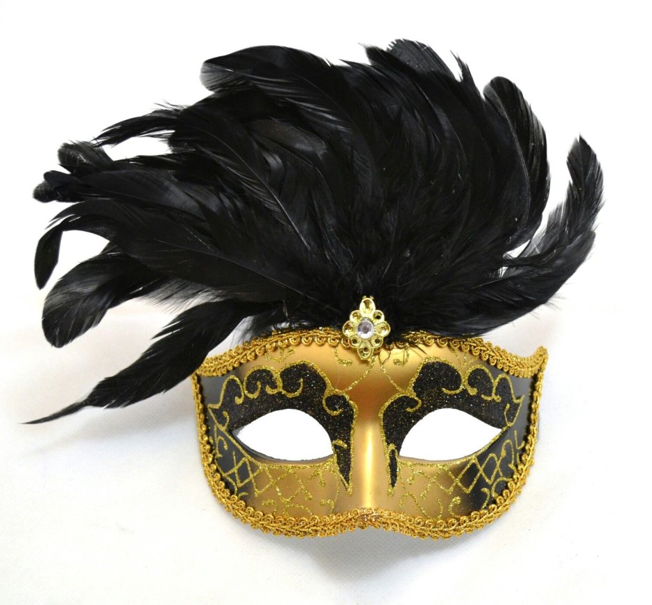 Черная венецианская маска