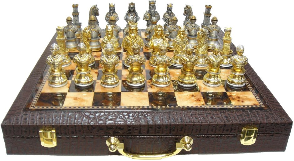 Шахматы металлические в коробочке