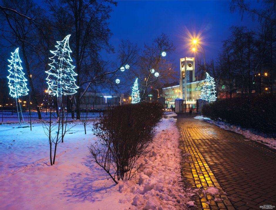 Город Мытищи зимой