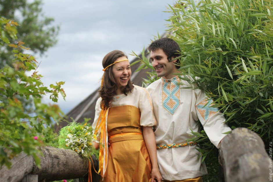 Цвет свадебного платья на Руси