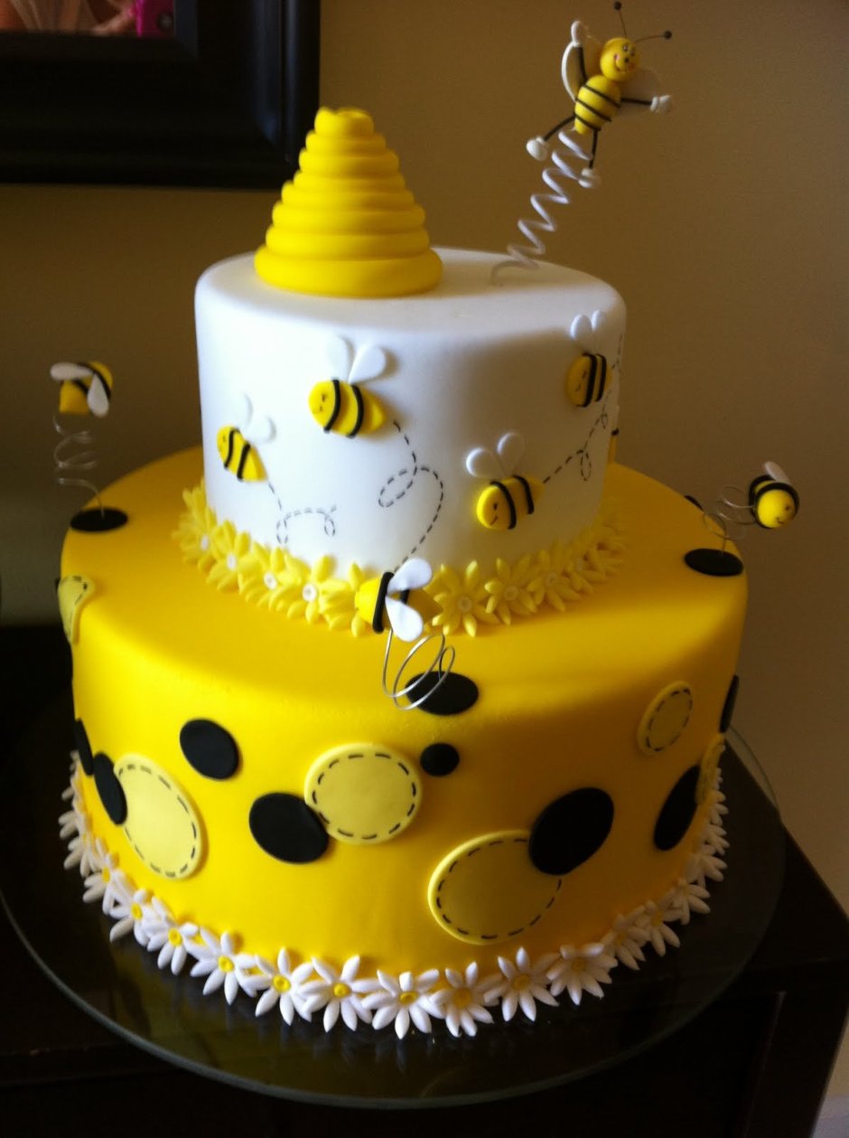 Идея для торта с пчелами