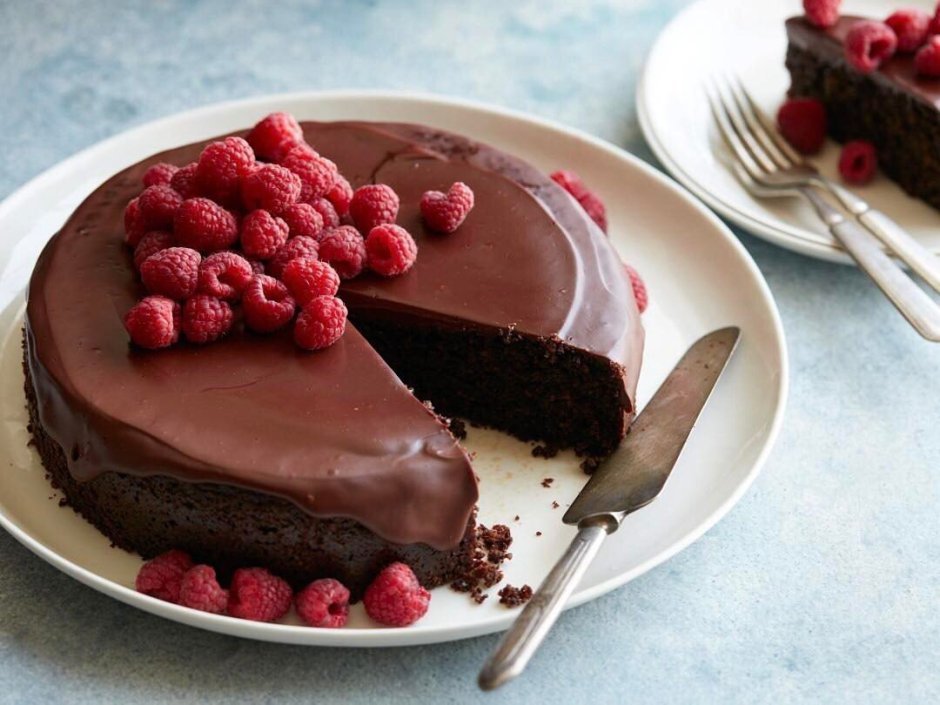 Миндально шоколадный торт