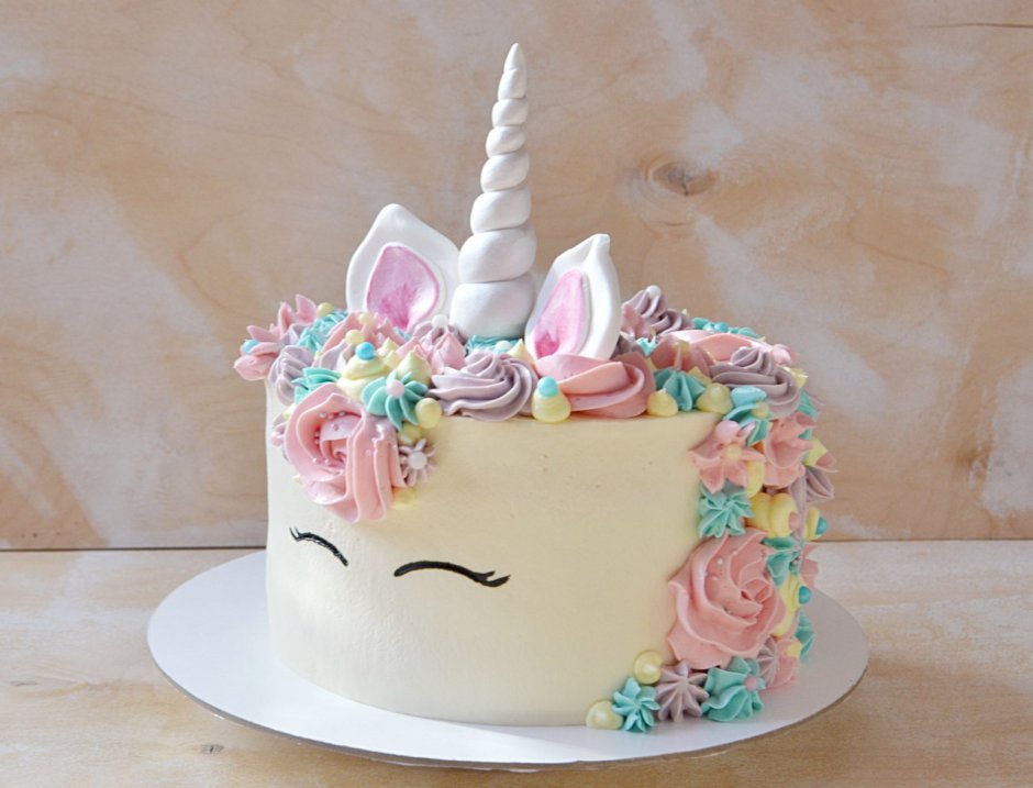 Единорог картинка на торт на белом фоне