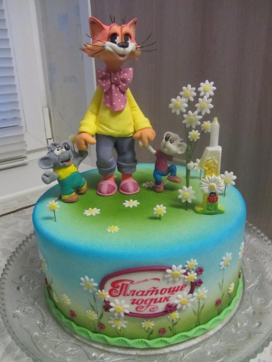 Торт на день рождения мальчику Барбоскины