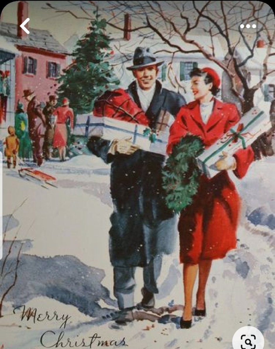 Рождество 1950 гиф