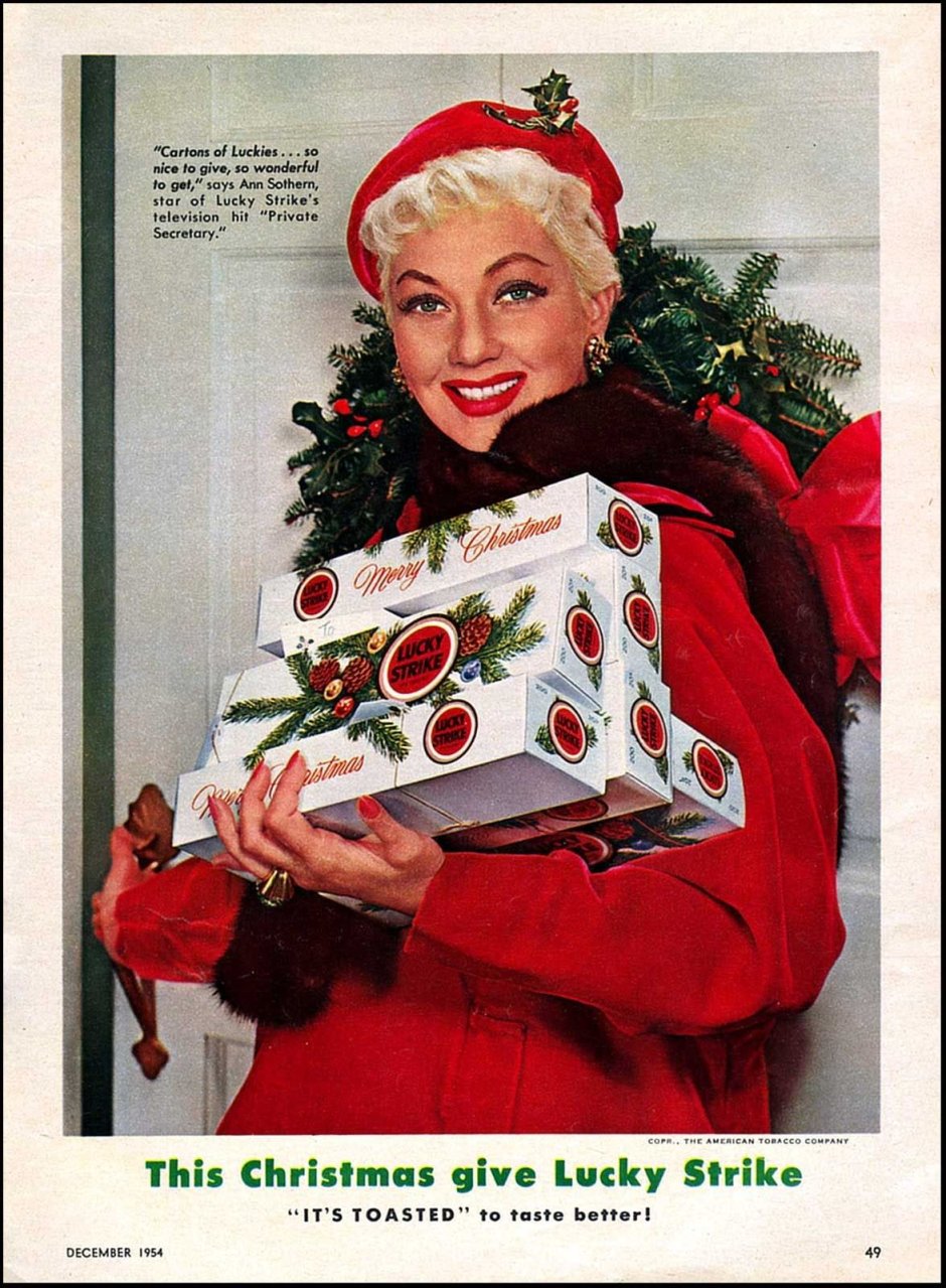 Рождество американские ретро рекламы