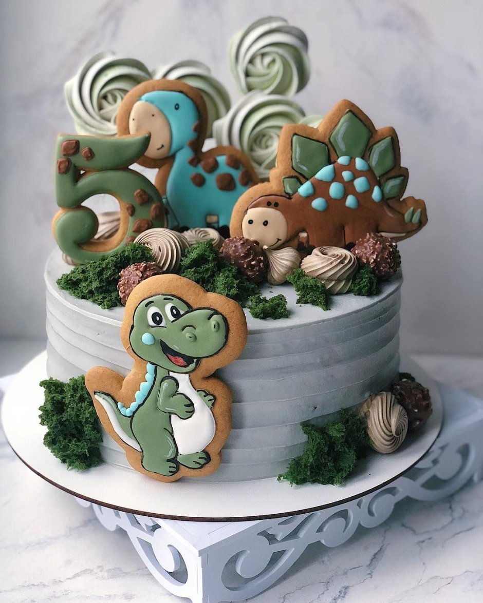 Пряники для торта "динозавры"