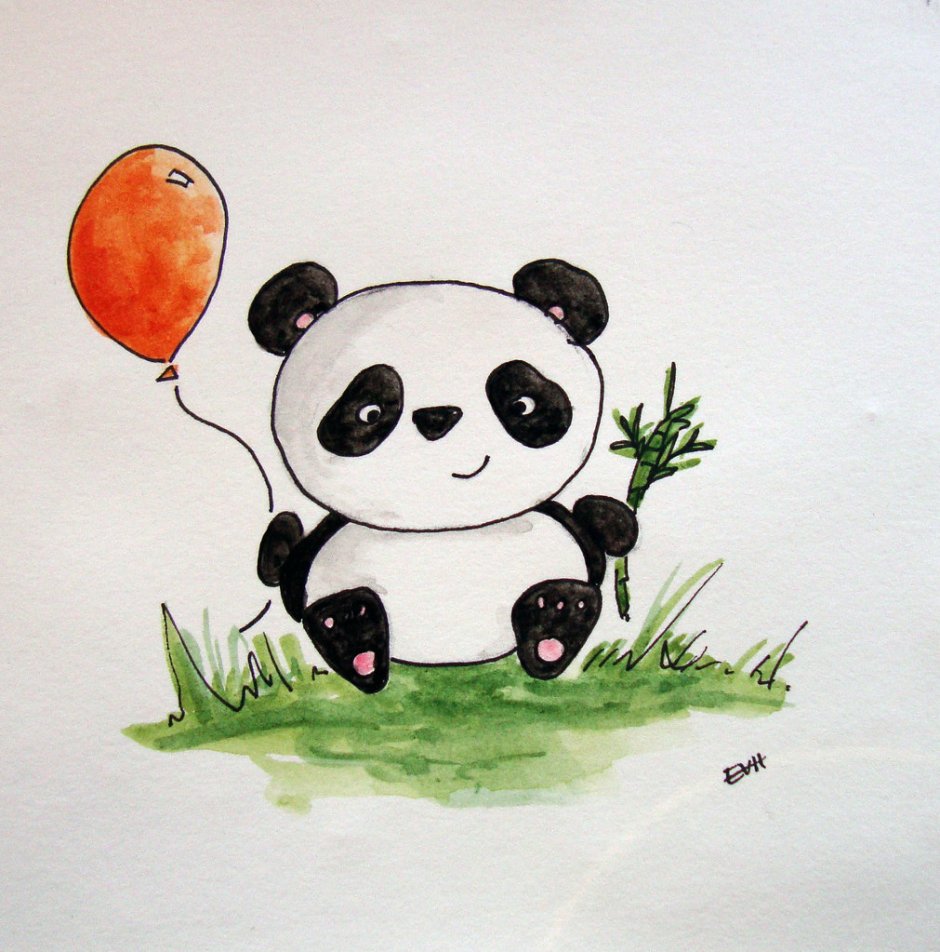 Рисунок панды на др
