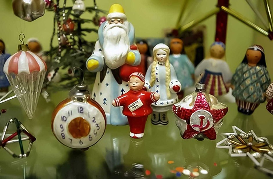 Советские новогодние игрушки бусы