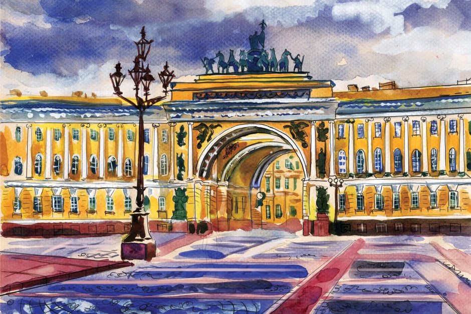 Архитектура Санкт-Петербурга рисунки