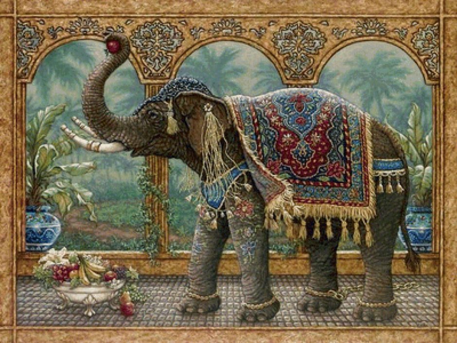 Алмазная мозаика слон