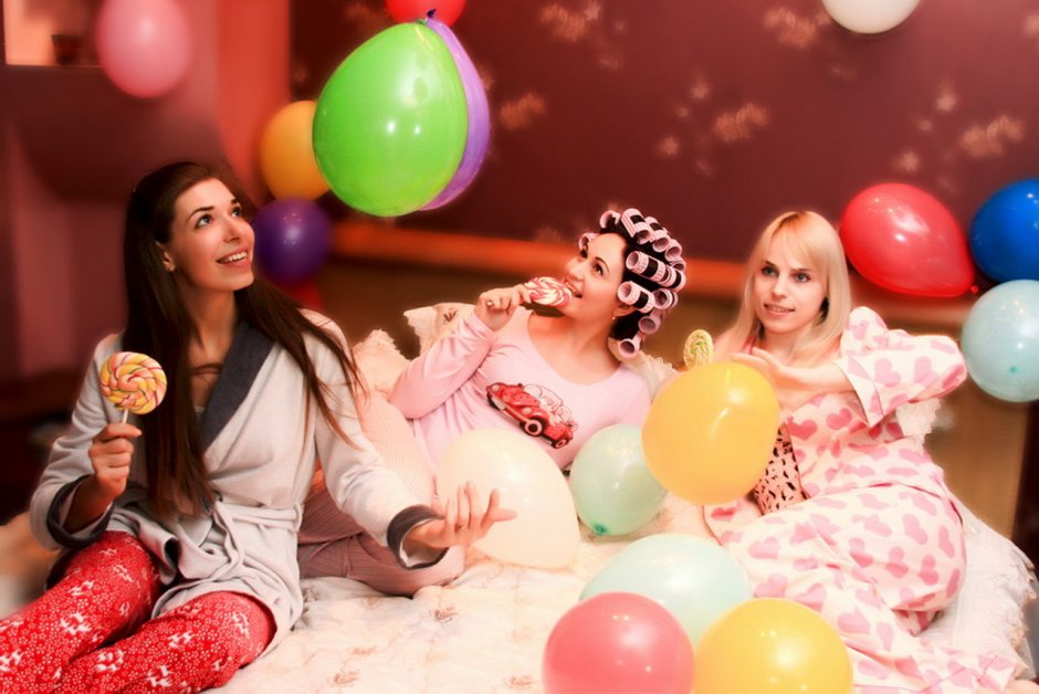 Пижамная вечеринка для девочек