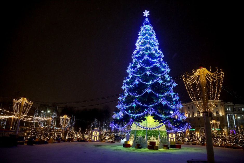 Новосибирск елка на площади 2022