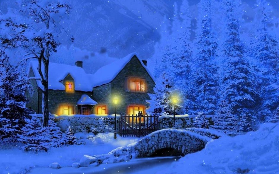 Сказочный зимний дом
