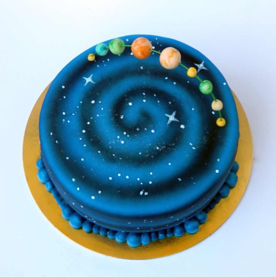 Детский торт с планетами
