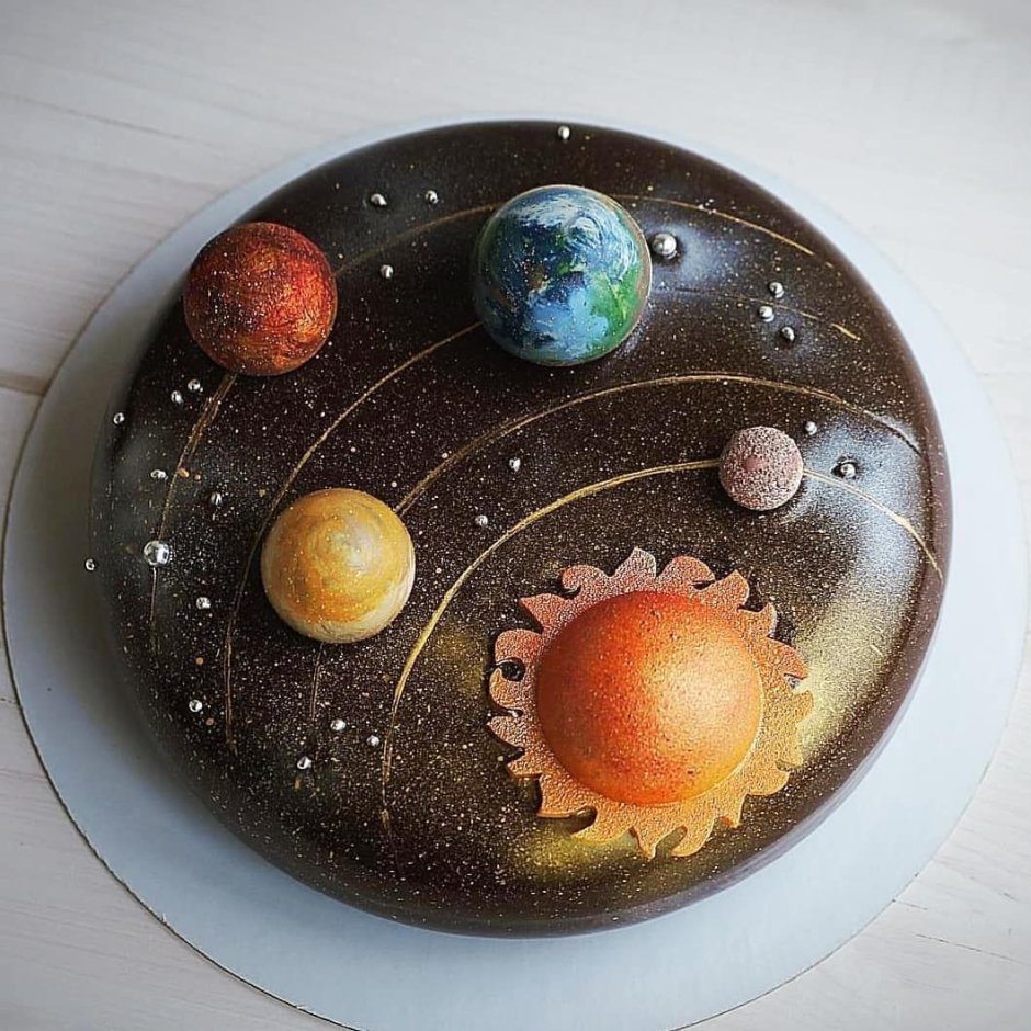 Торт в виде планет