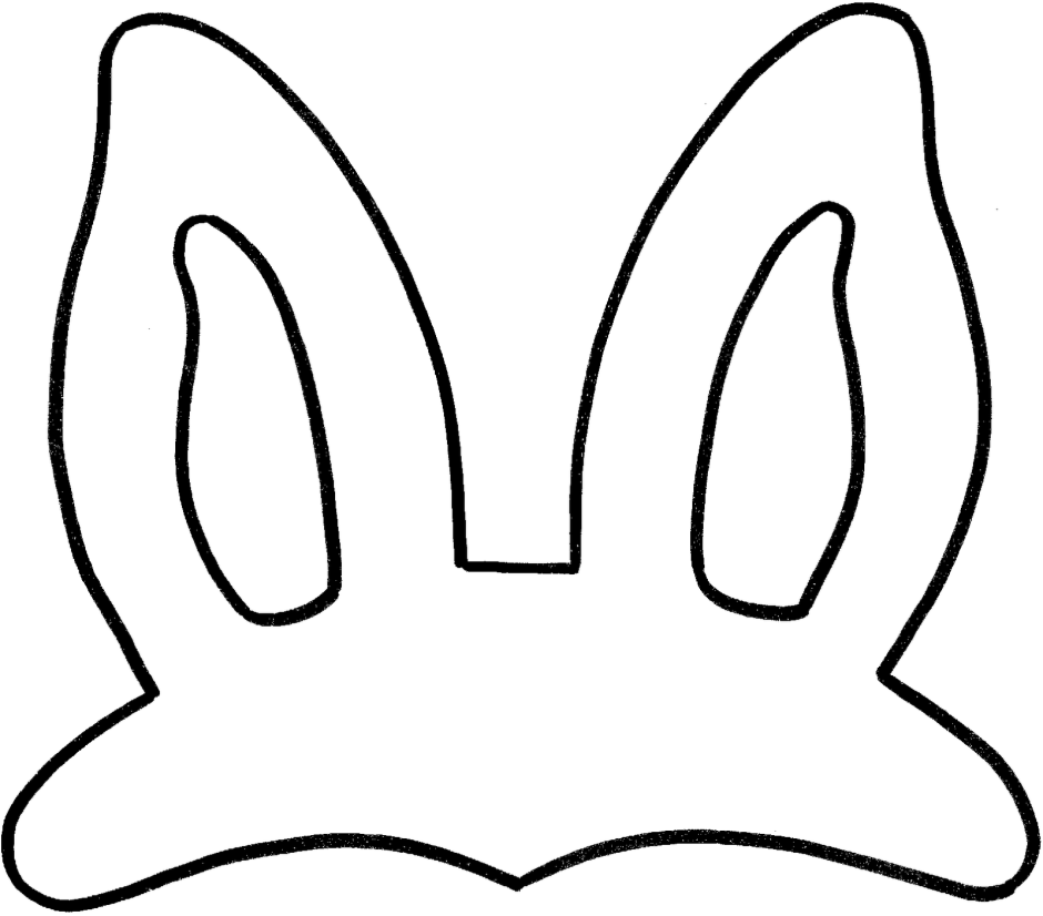 Уши зайца шаблон