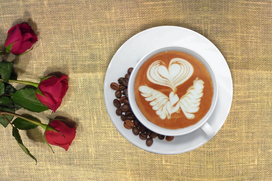 Latte Art роза