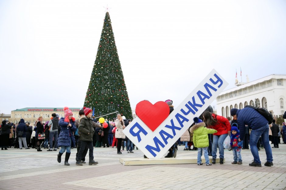 Площадь Ленина зимой Донецк