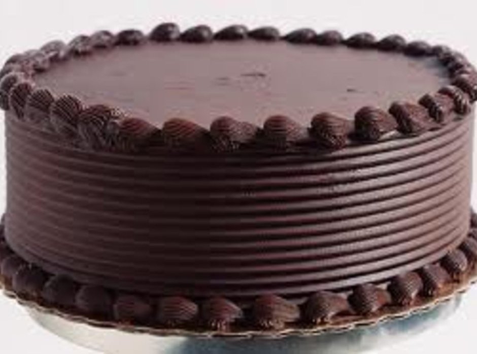 Шоколадный торт без украшений