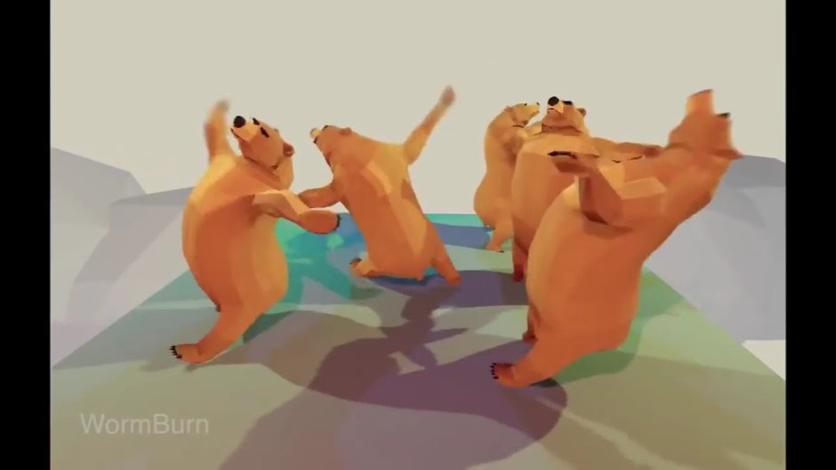 Медвежонок танцует