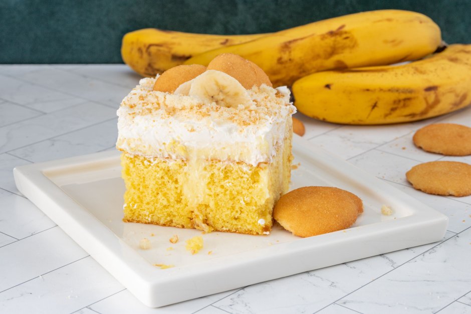 Творожно банановый тарт