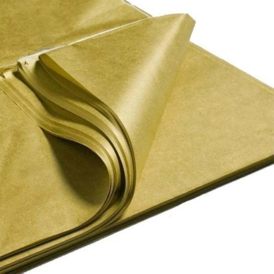 Золотистая упаковочная бумага