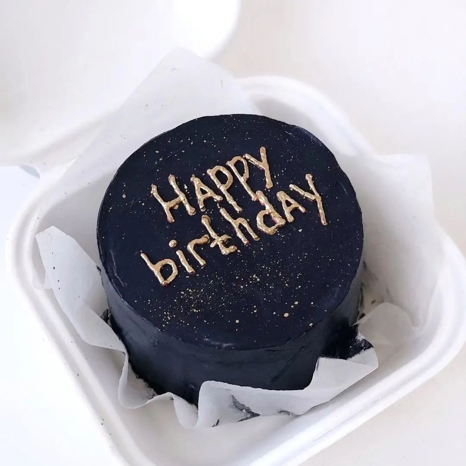 Бенто торт на день рождения черный
