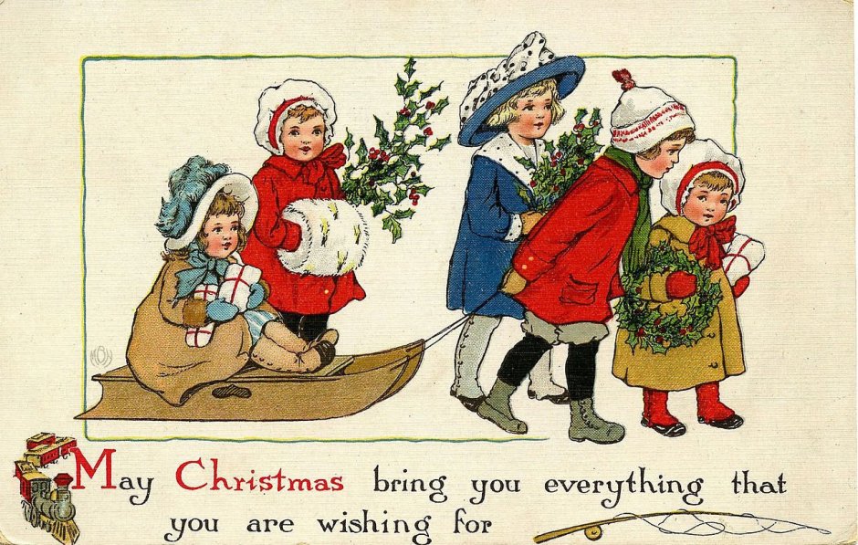 Рождественские открытки в Америке